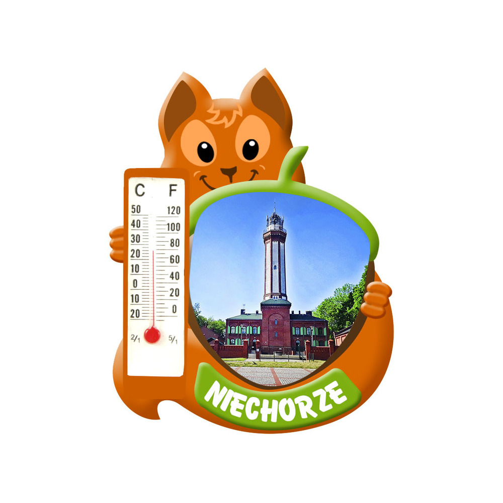 Polyresinowy magnes wiewiórka Niechorze
