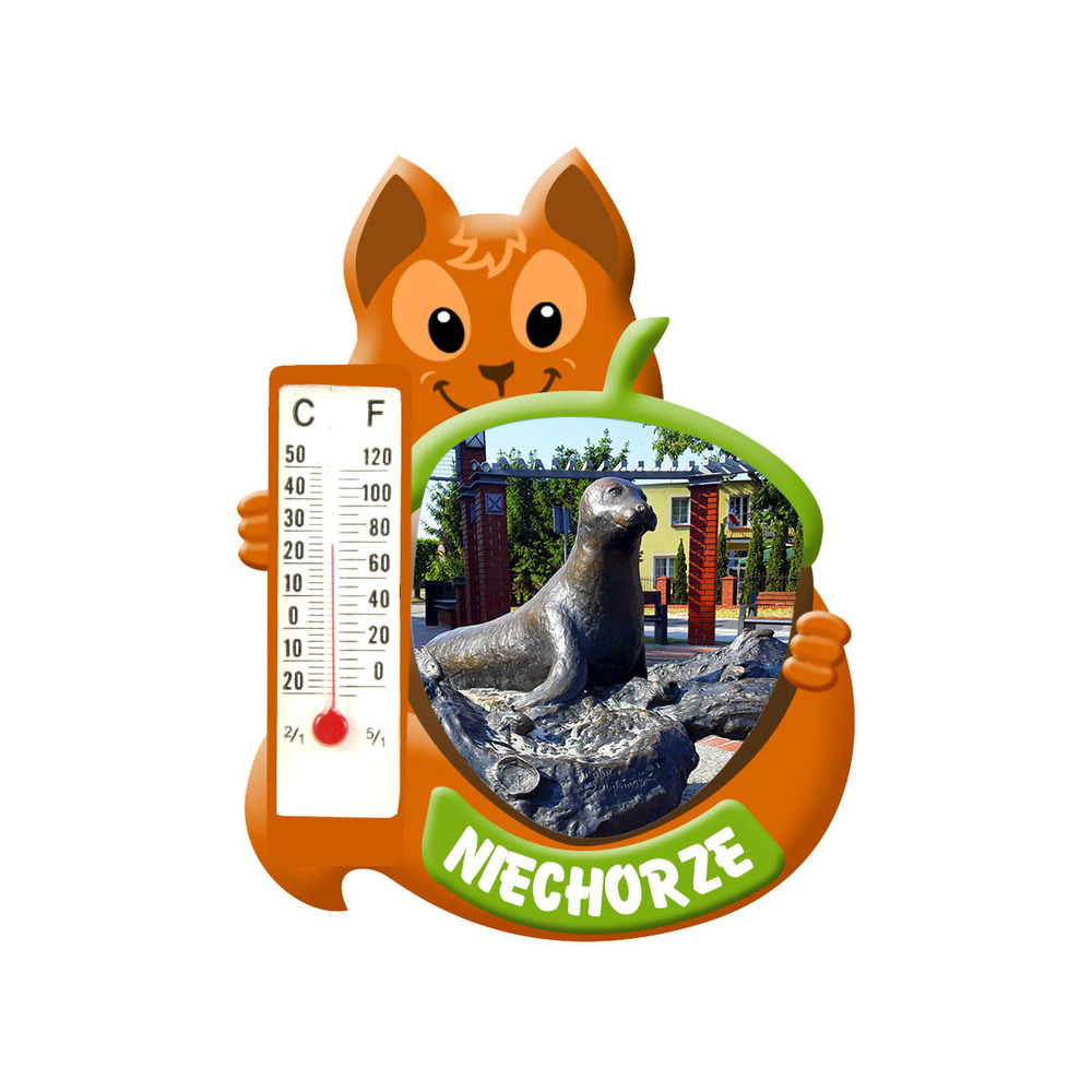 Polyresinowy magnes wiewiórka Niechorze