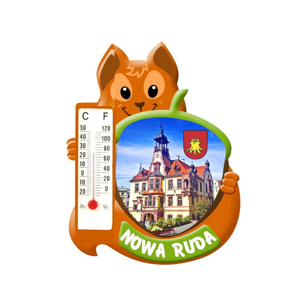 Polyresinowy magnes wiewiórka Nowa Ruda