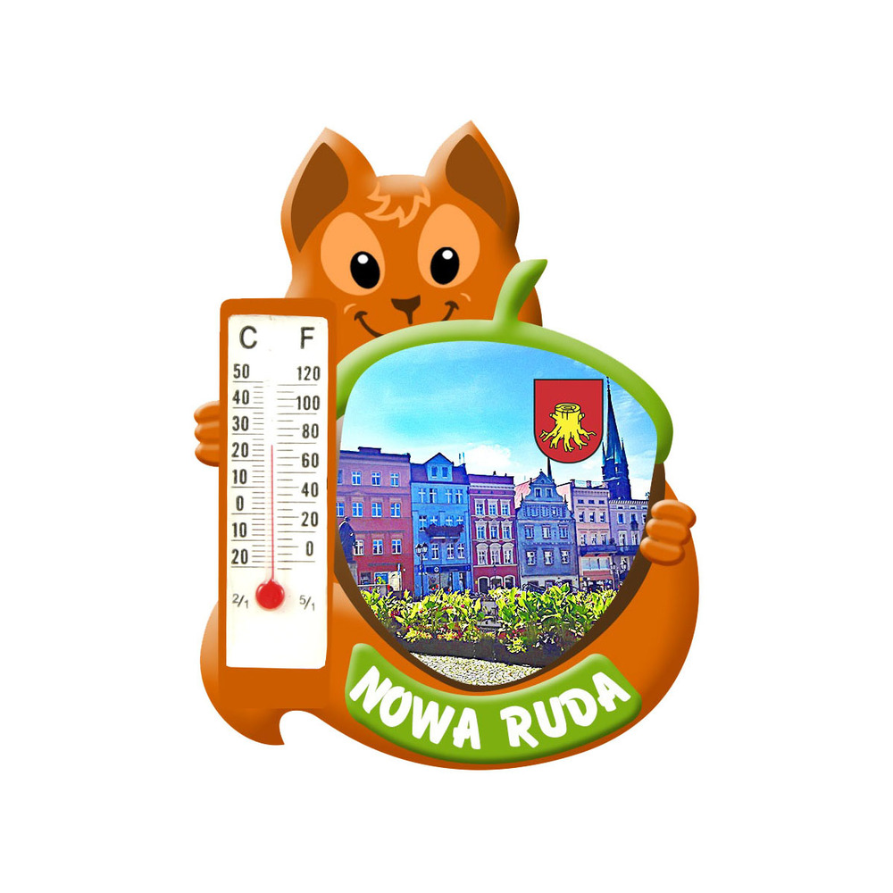 Polyresinowy magnes wiewiórka Nowa Ruda