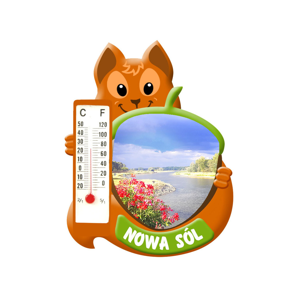 Polyresinowy magnes wiewiórka Nowa Sól