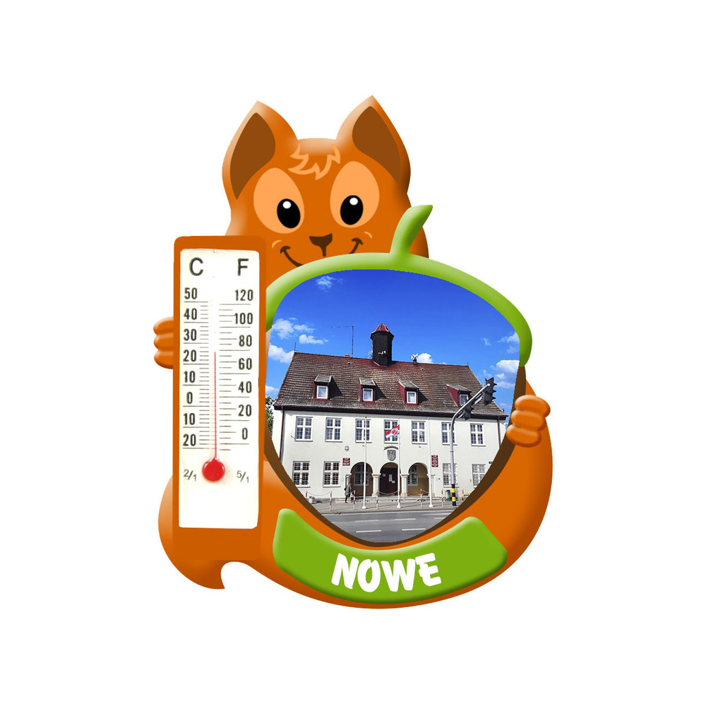 Polyresinowy magnes wiewiórka Nowe