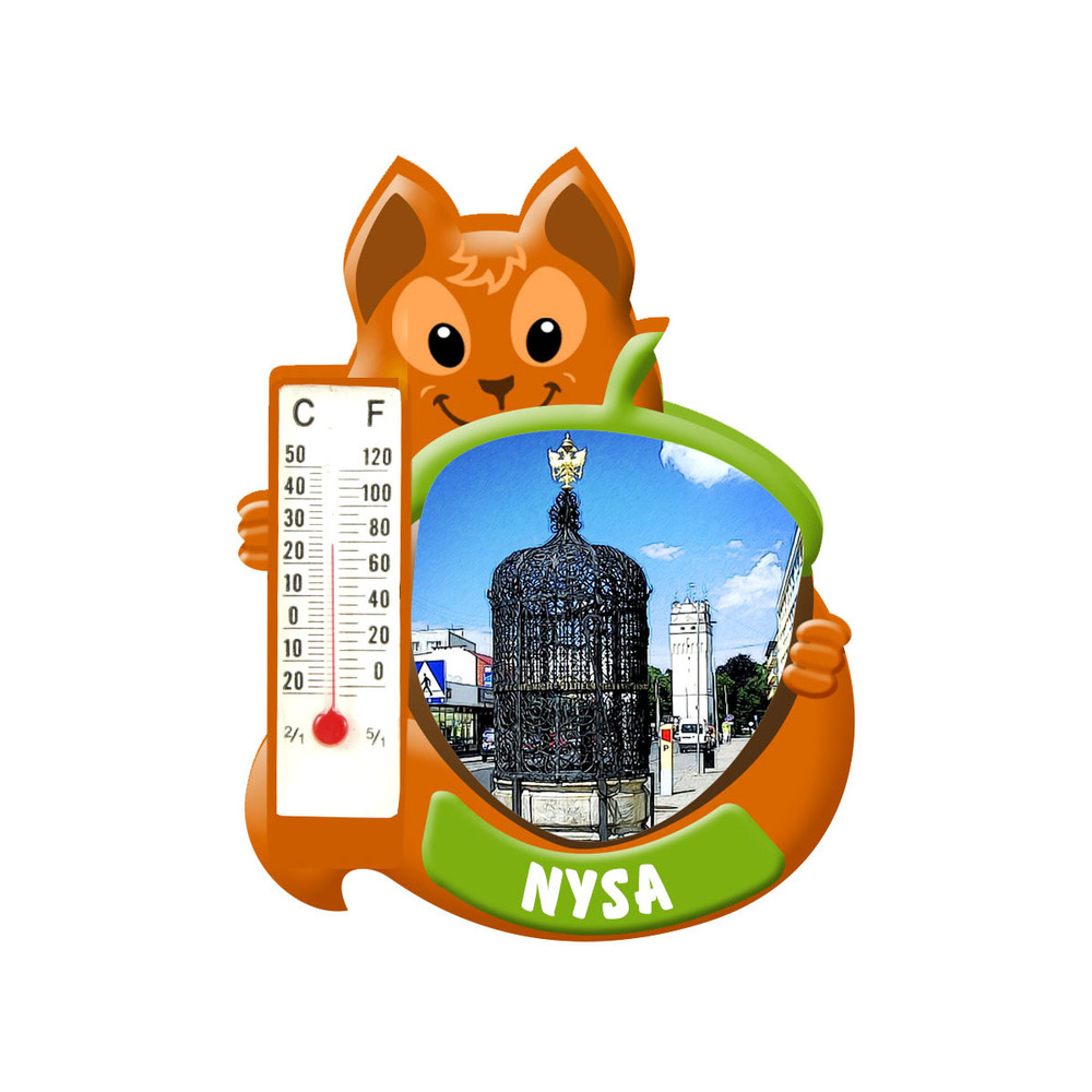 Polyresinowy magnes wiewiórka Nysa