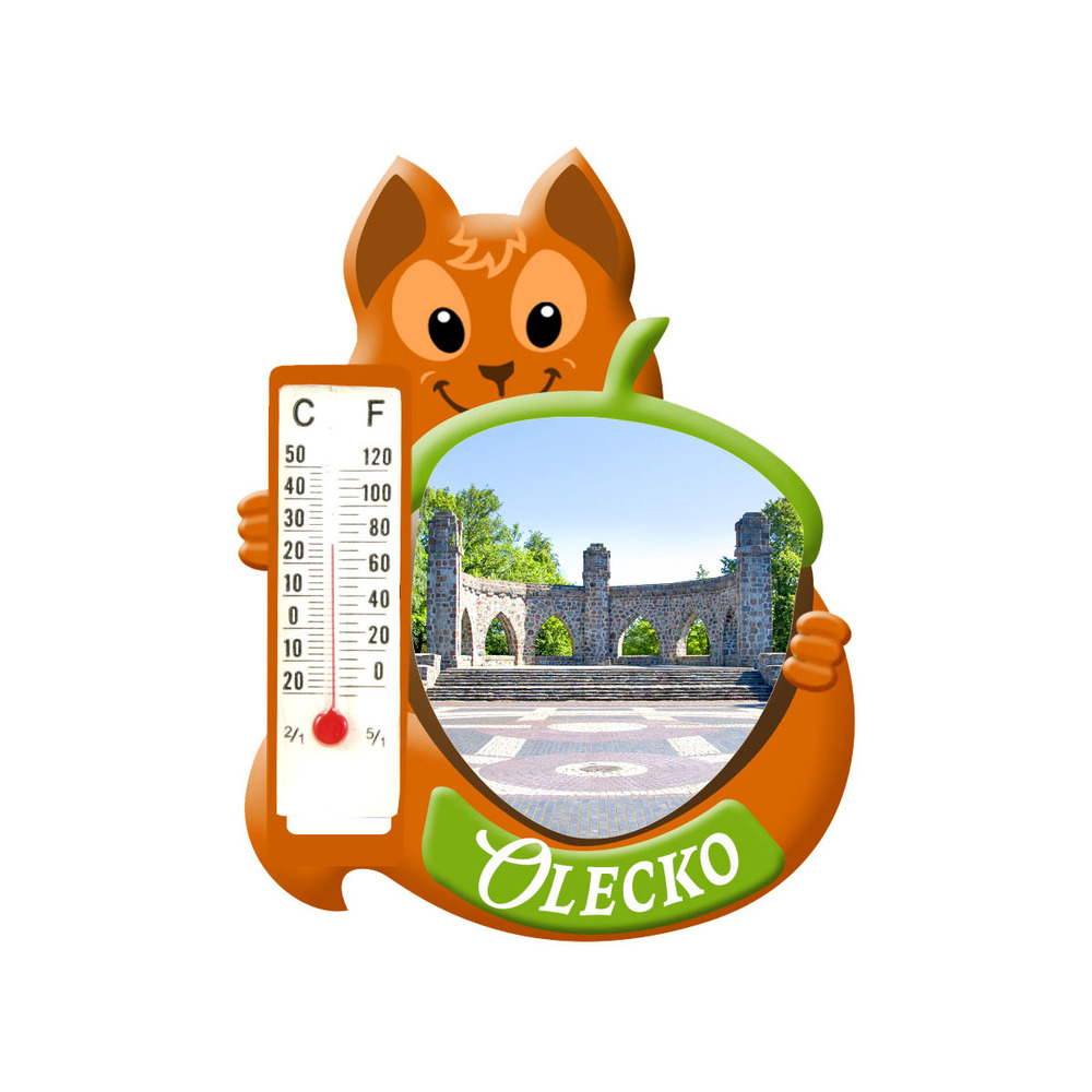 Polyresinowy magnes wiewiórka Olecko