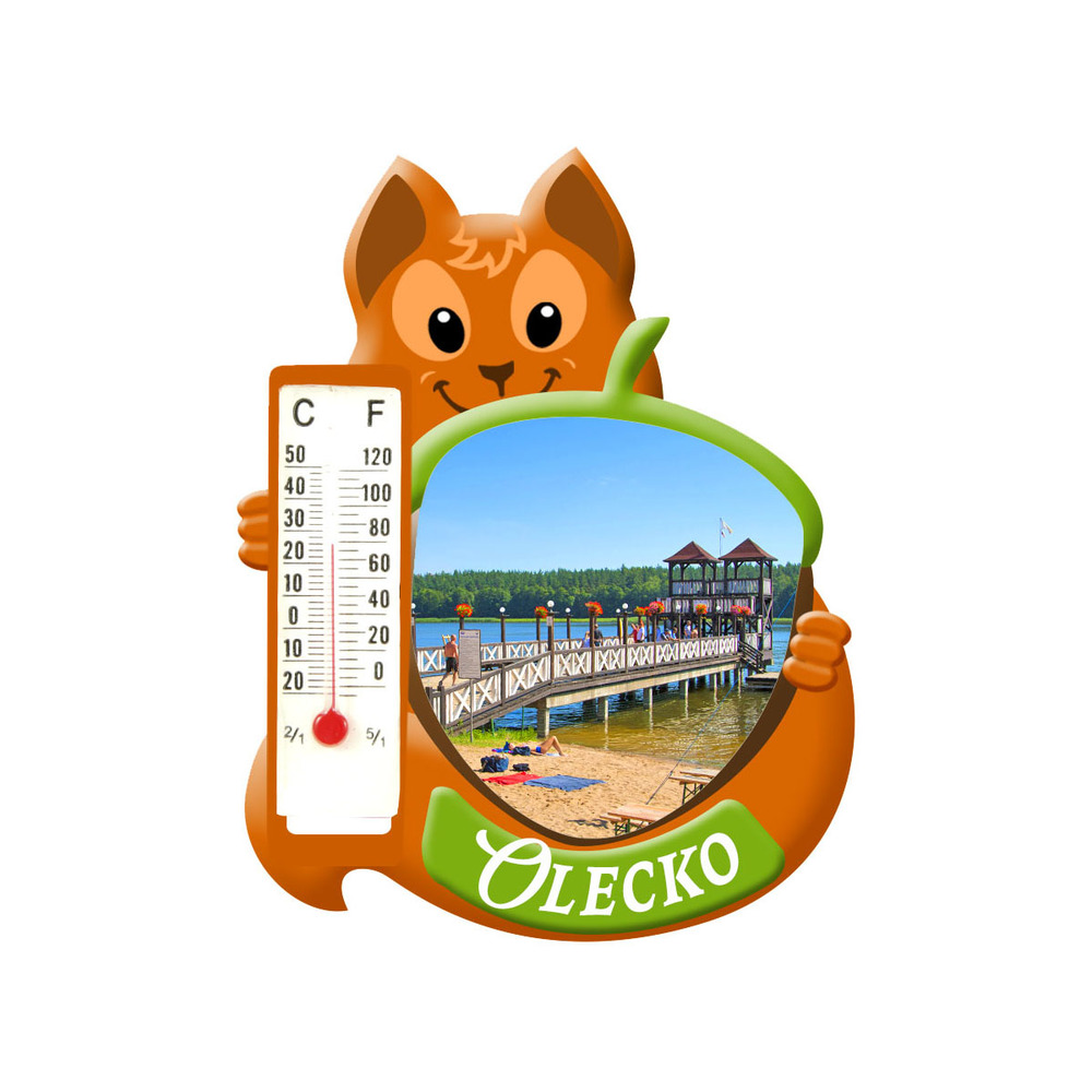 Polyresinowy magnes wiewiórka Olecko