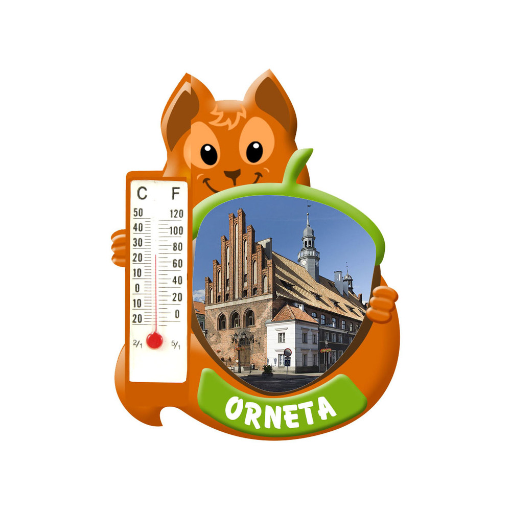Polyresinowy magnes wiewiórka Orneta