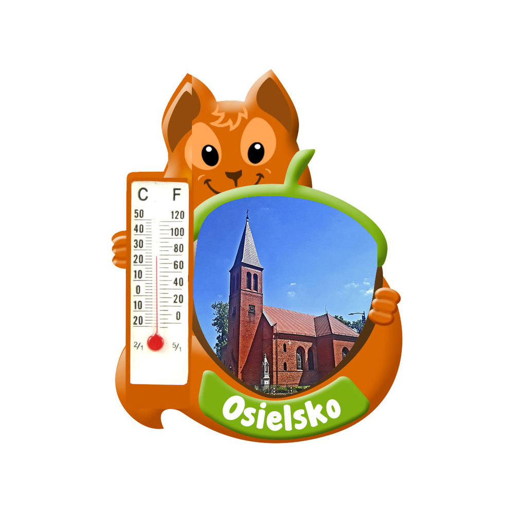 Polyresinowy magnes wiewiórka Osielsko