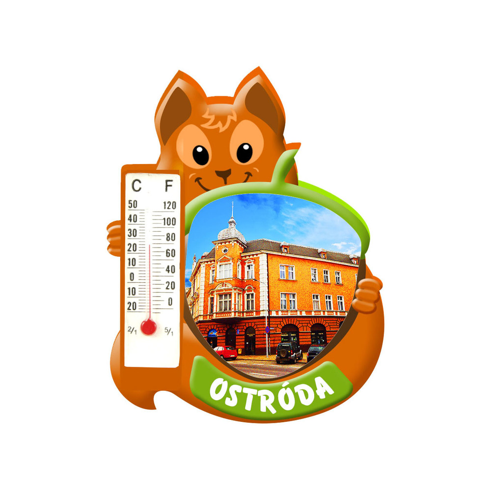 Polyresinowy magnes wiewiórka Ostróda