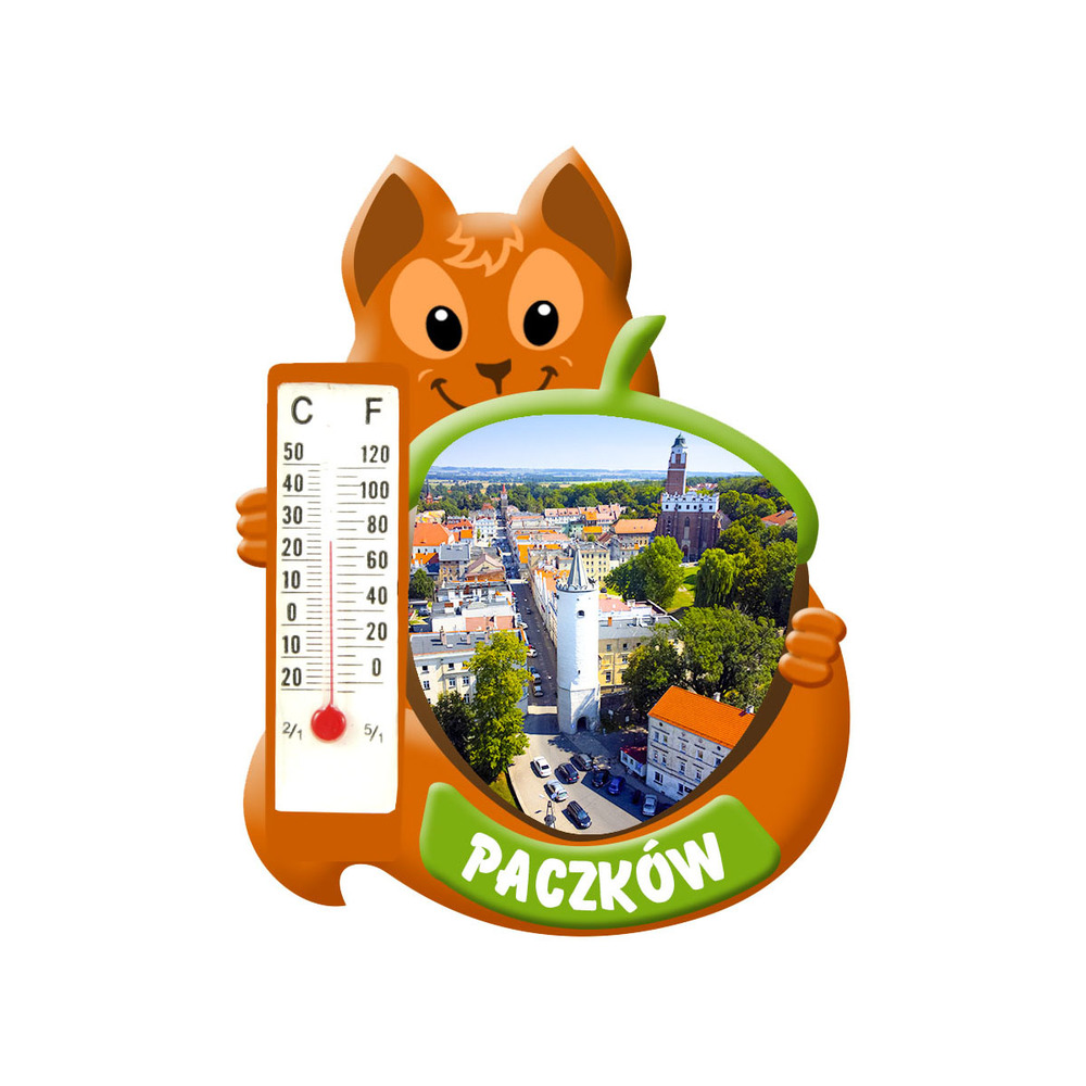 Polyresinowy magnes wiewiórka Paczków