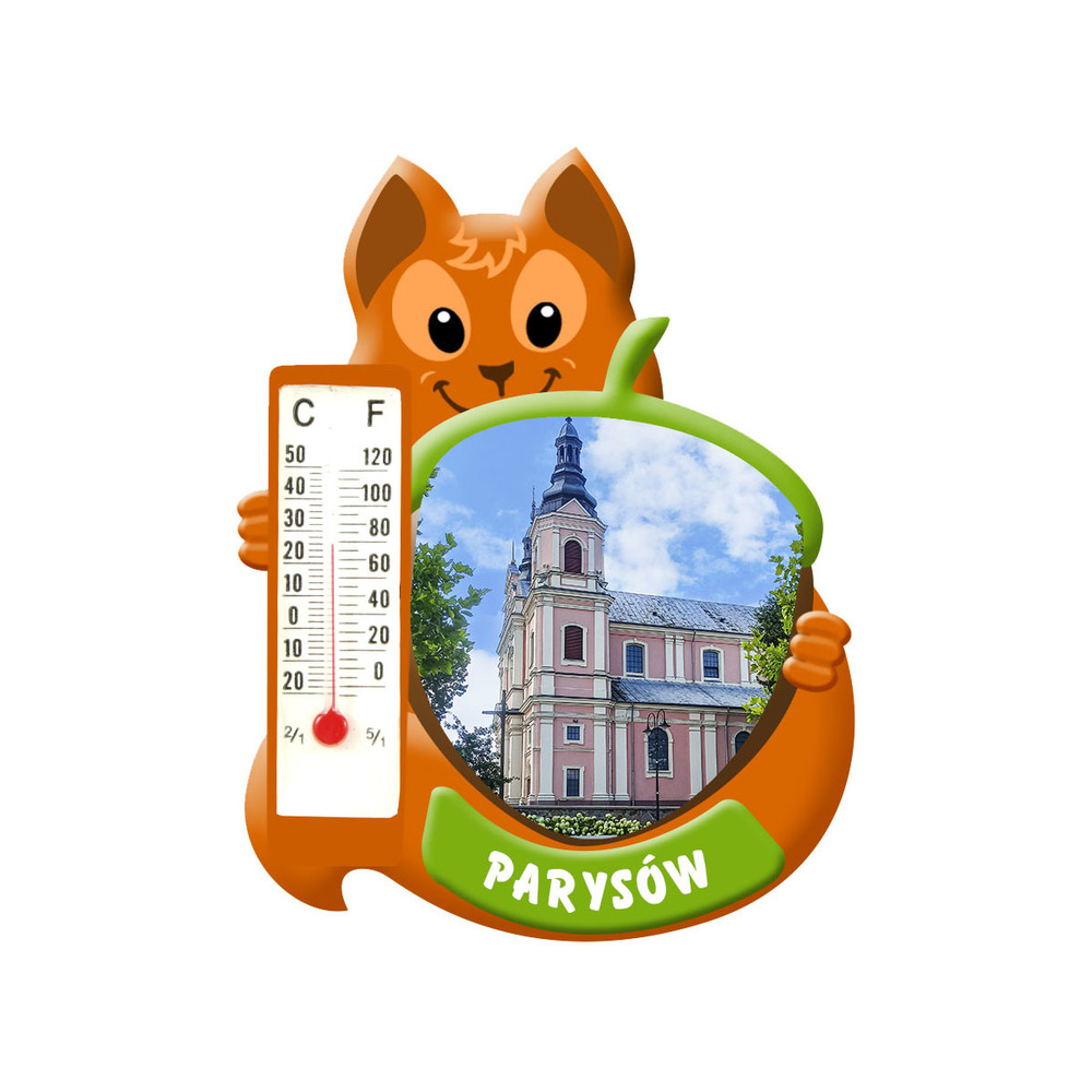 Polyresinowy magnes wiewiórka Parysów