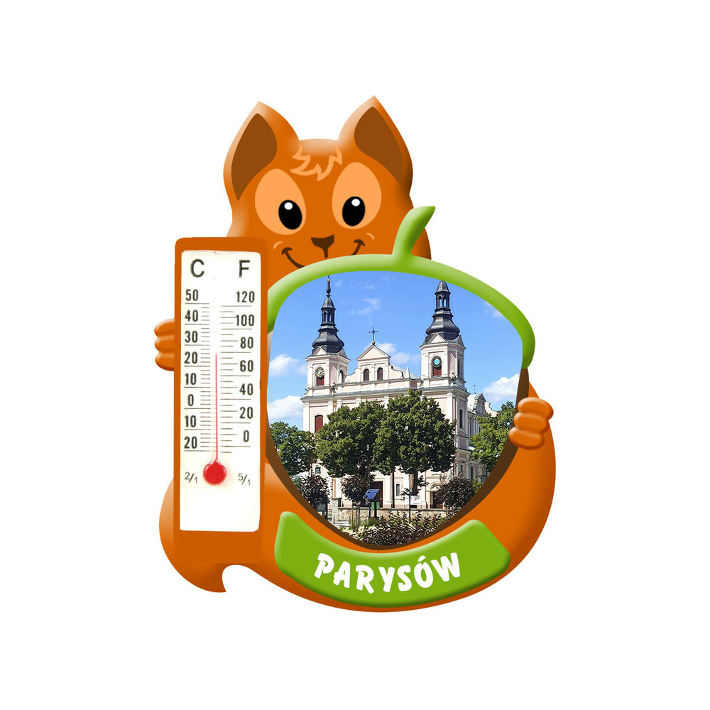 Polyresinowy magnes wiewiórka Parysów