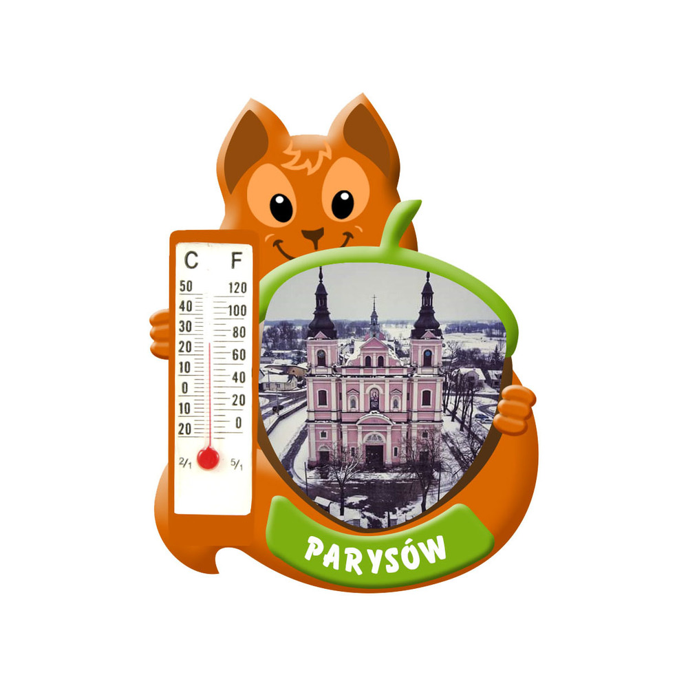 Polyresinowy magnes wiewiórka Parysów
