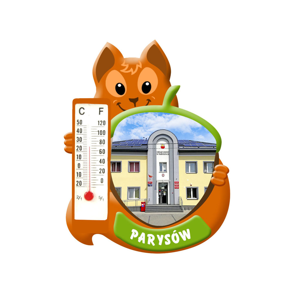 Polyresinowy magnes wiewiórka Parysów