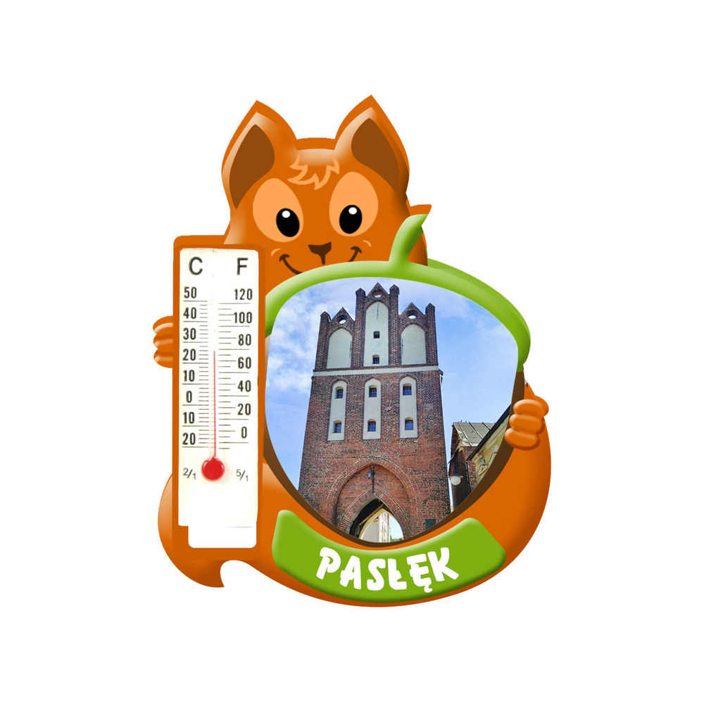 Polyresinowy magnes wiewiórka Pasłęk