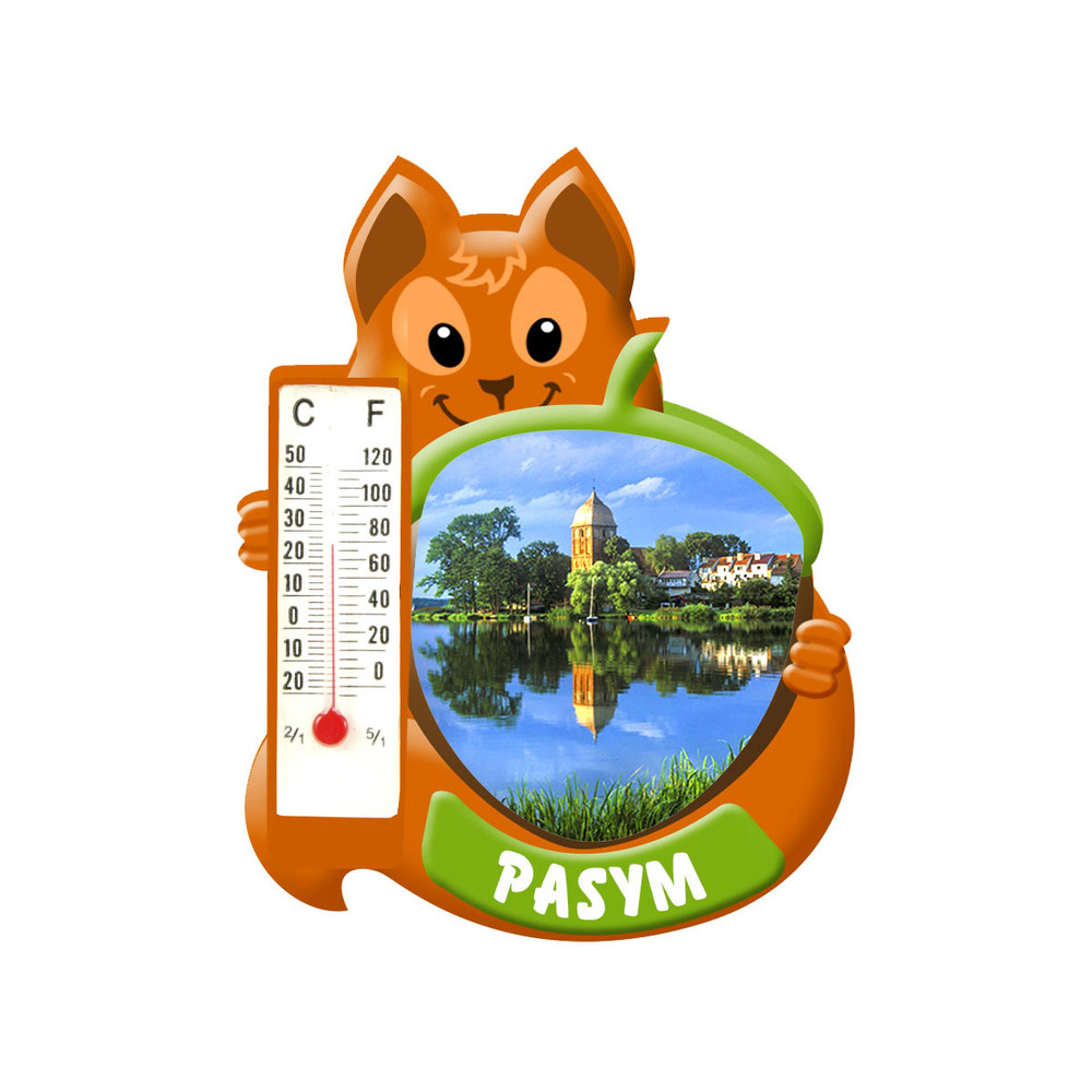 Polyresinowy magnes wiewiórka Pasym