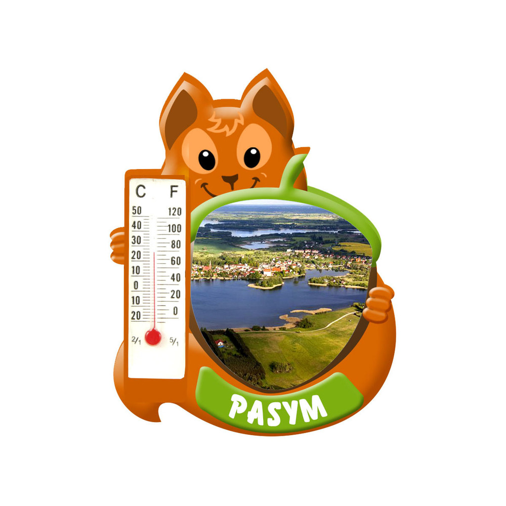 Polyresinowy magnes wiewiórka Pasym