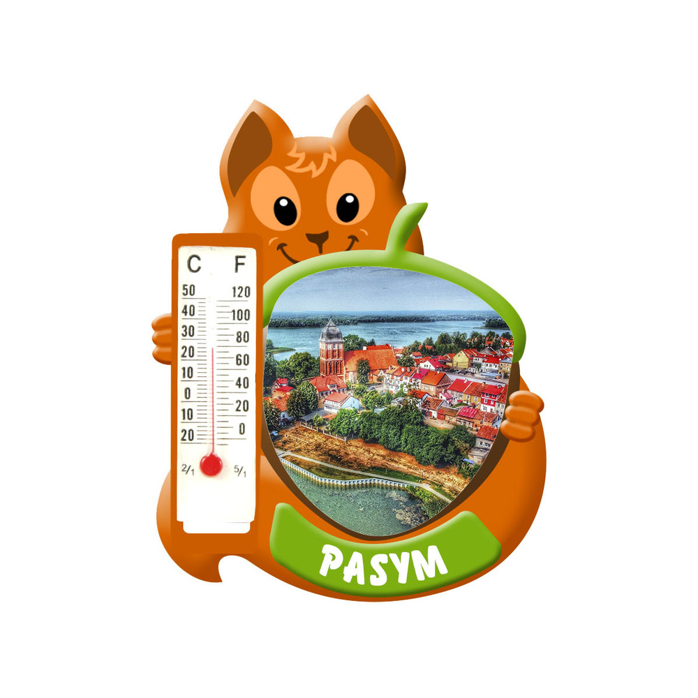 Polyresinowy magnes wiewiórka Pasym