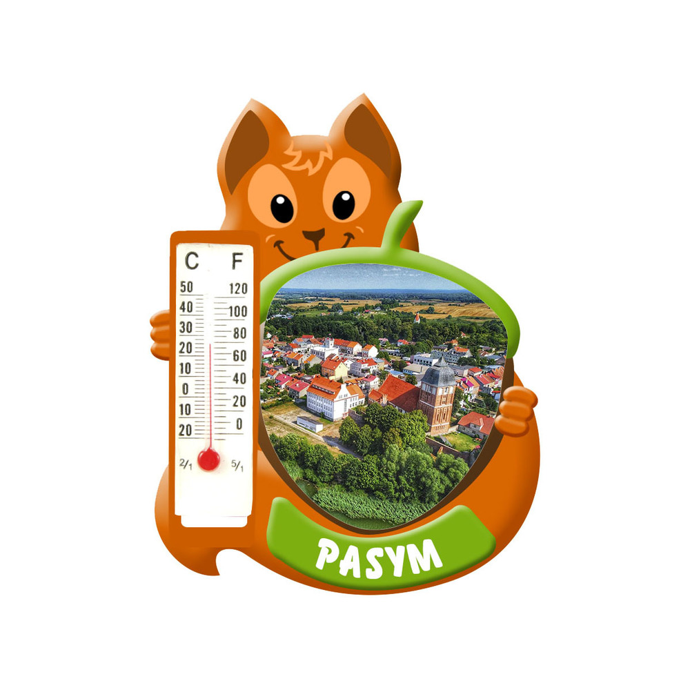 Polyresinowy magnes wiewiórka Pasym