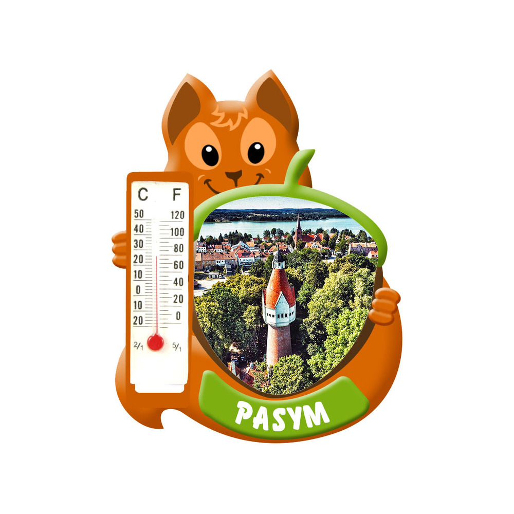Polyresinowy magnes wiewiórka Pasym