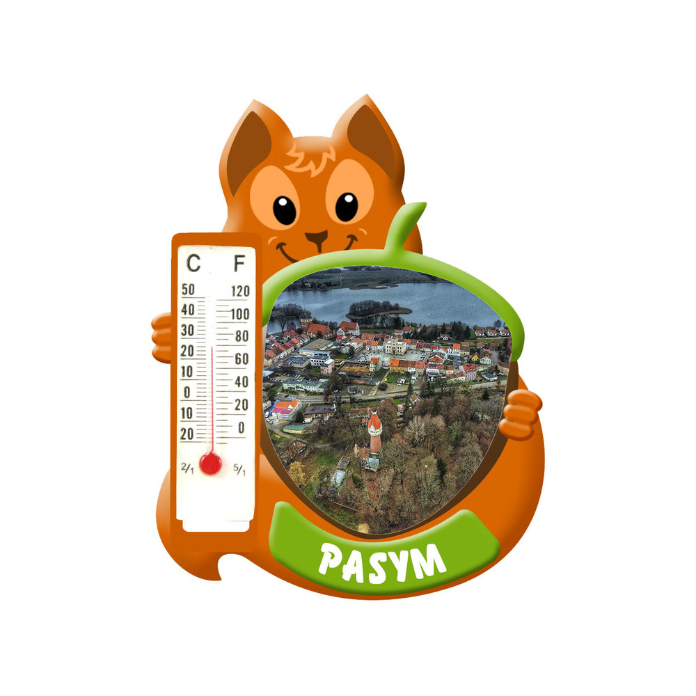 Polyresinowy magnes wiewiórka Pasym