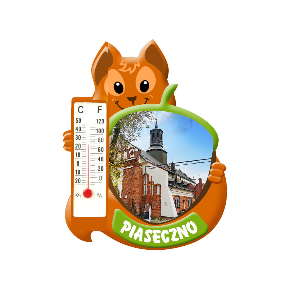 Polyresinowy magnes wiewiórka piaseczno