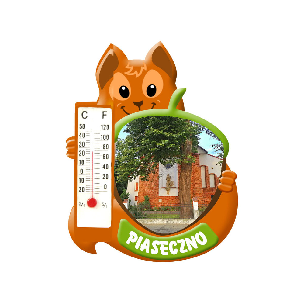 Polyresinowy magnes wiewiórka piaseczno