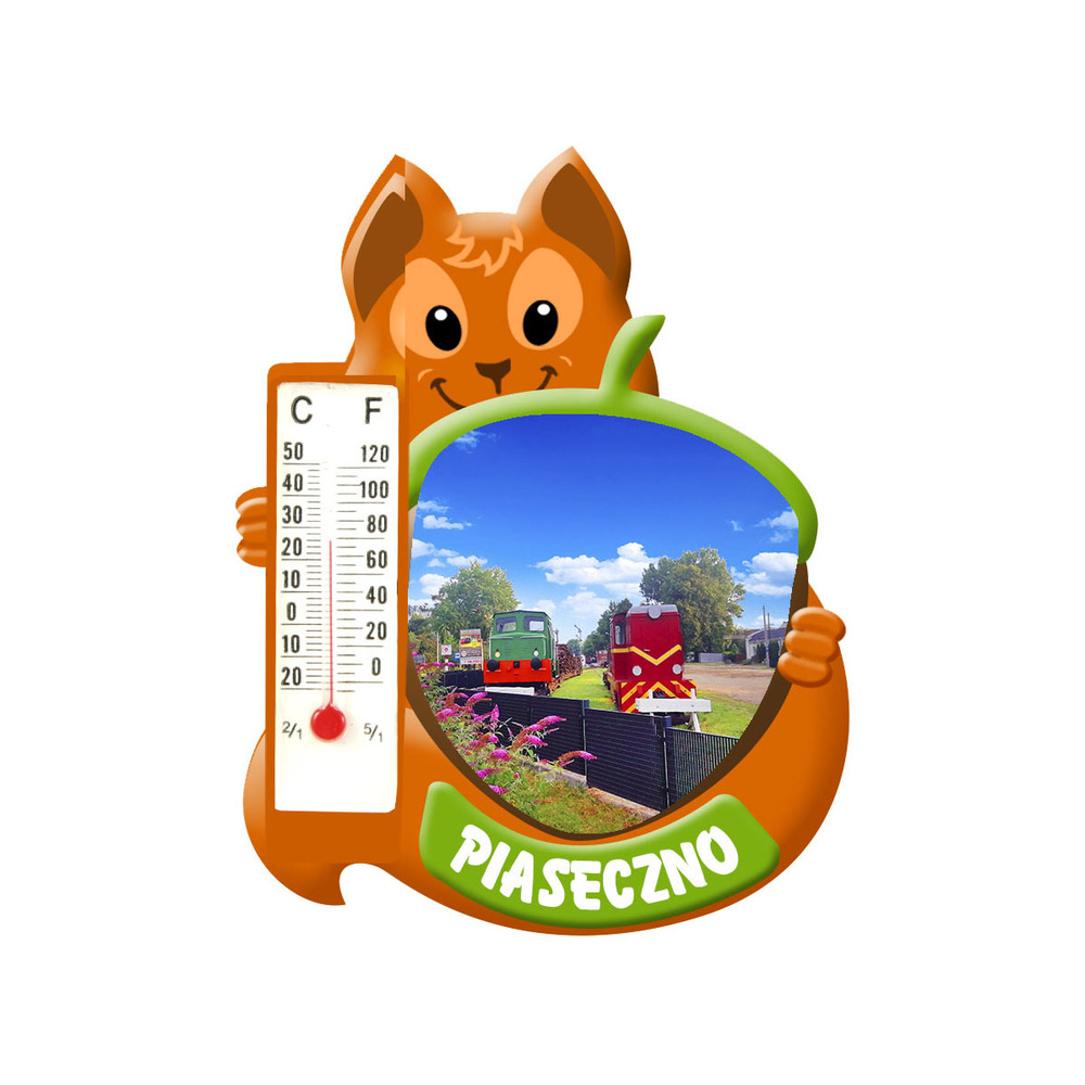 Polyresinowy magnes wiewiórka piaseczno