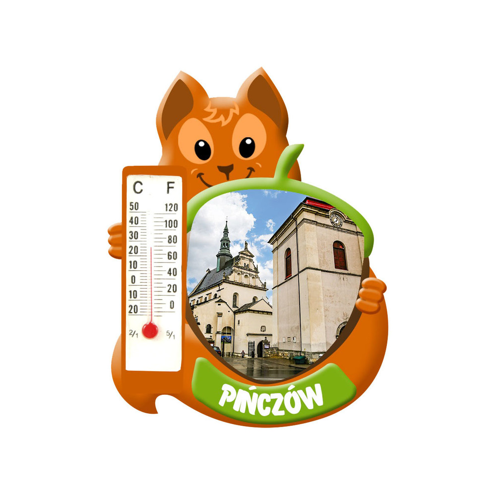 Polyresinowy magnes wiewiórka Pińczów