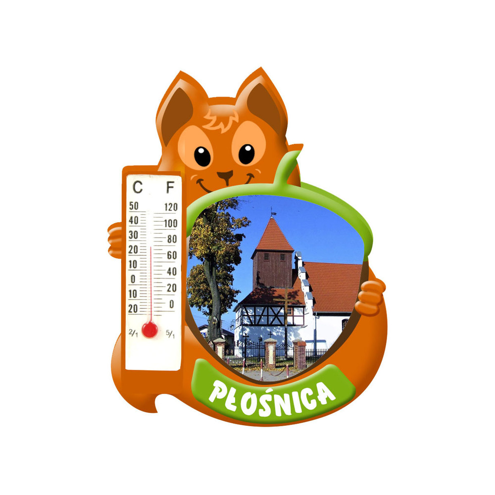 Polyresinowy magnes wiewiórka Płośnica