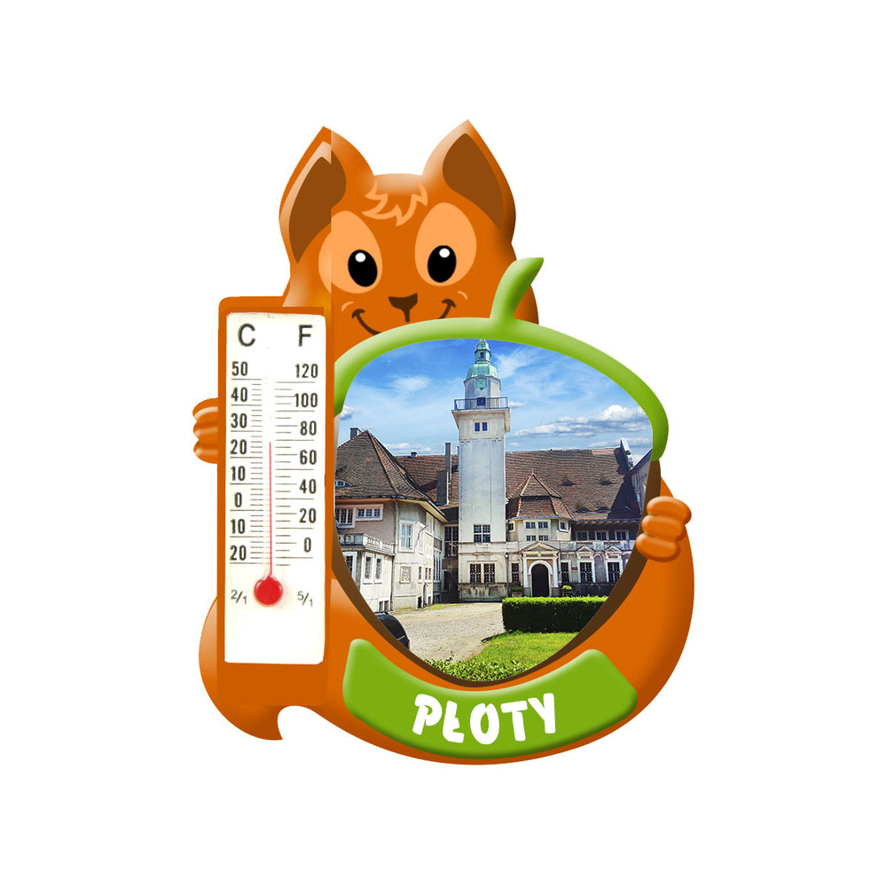 Polyresinowy magnes wiewiórka Płoty