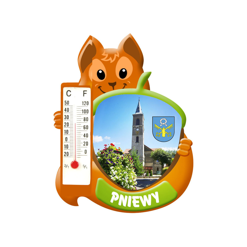 Polyresinowy magnes wiewiórka Pniewy