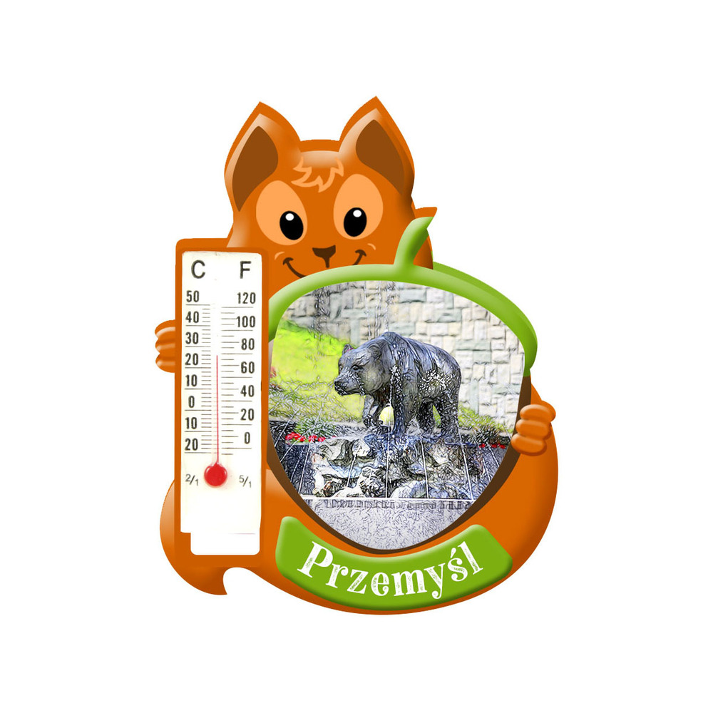 Polyresinowy magnes wiewiórka Przemyśl