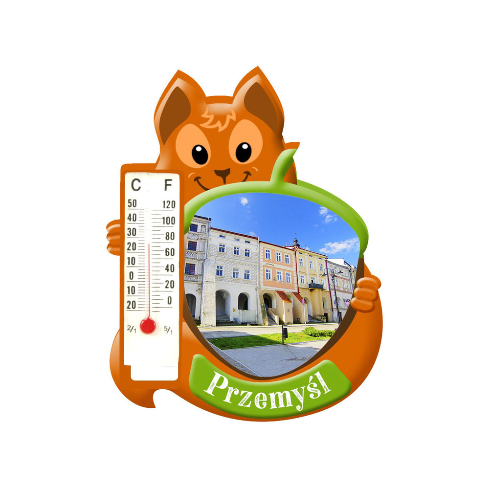 Polyresinowy magnes wiewiórka Przemyśl