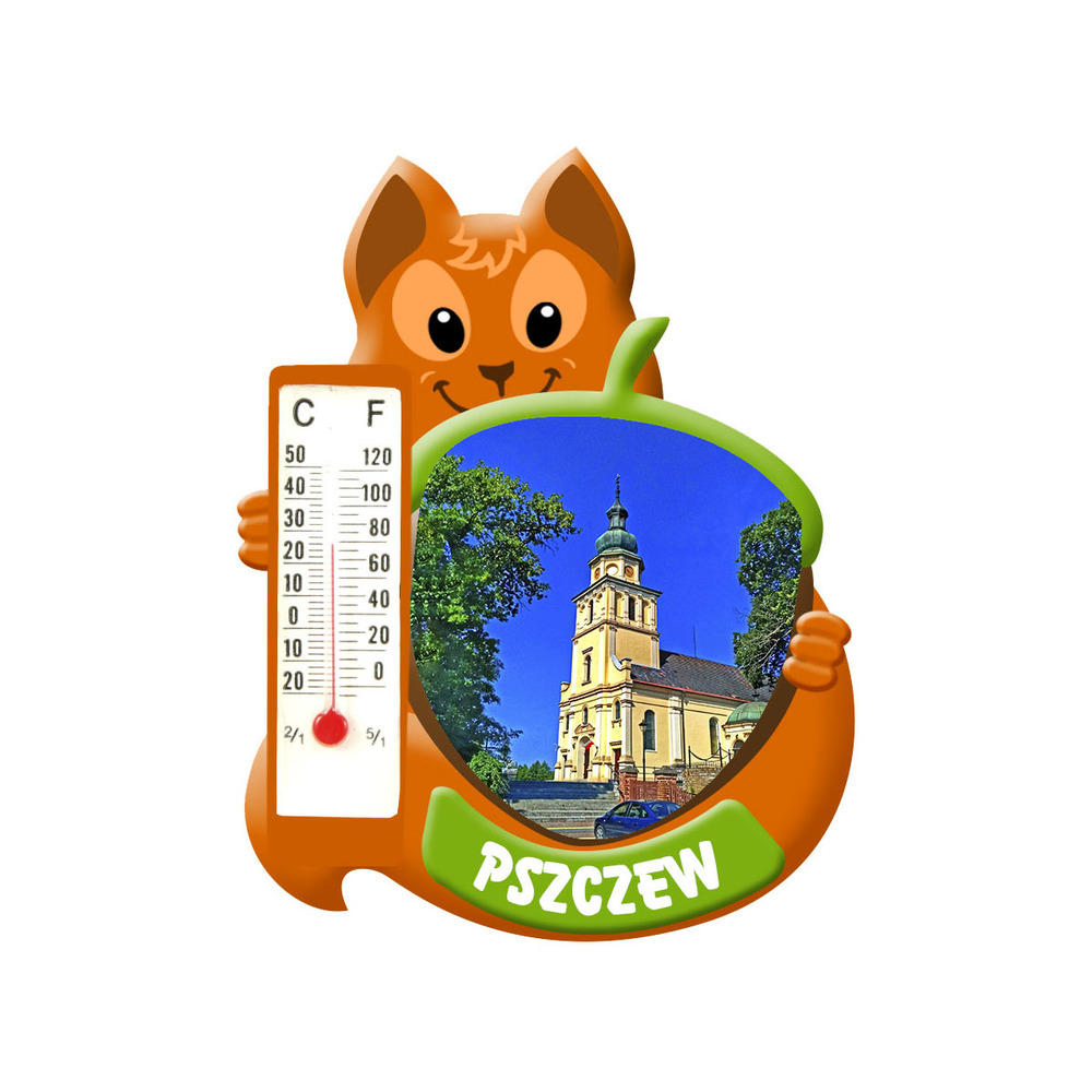 Polyresinowy magnes wiewiórka Pszczew