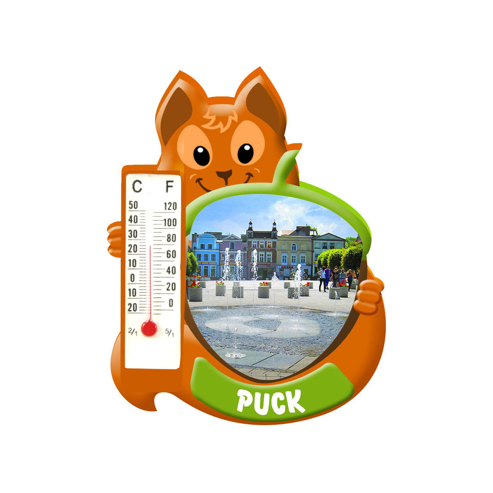 Polyresinowy magnes wiewiórka Puck