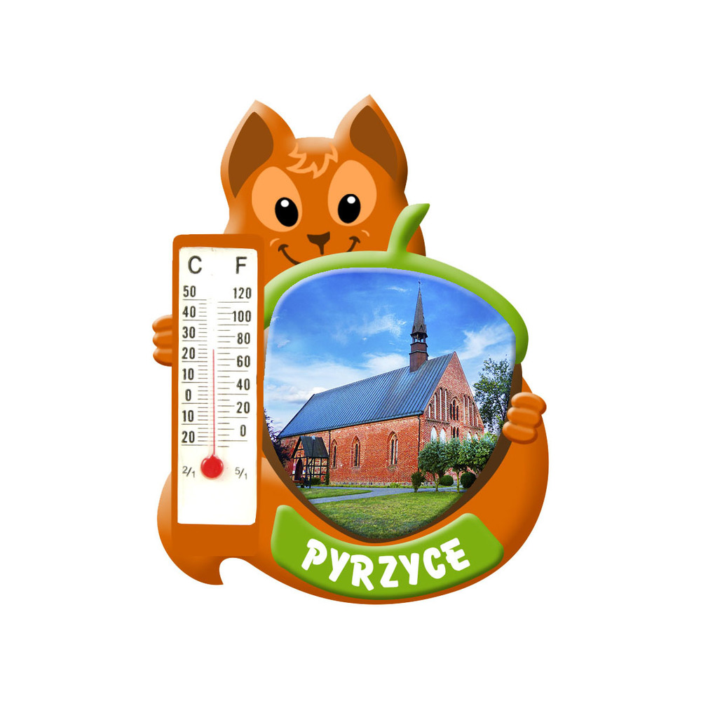 Polyresinowy magnes wiewiórka Pyrzyce