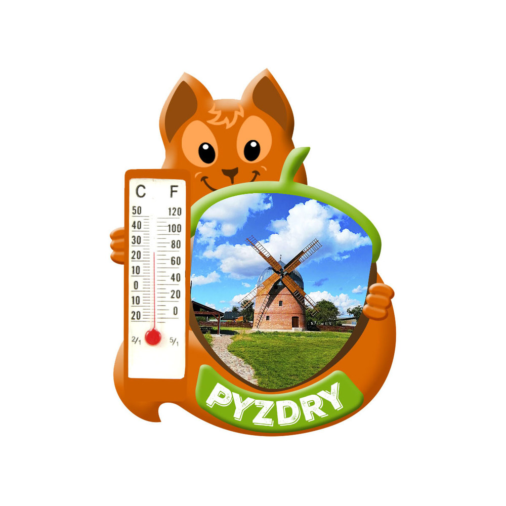Polyresinowy magnes wiewiórka Pyzdry