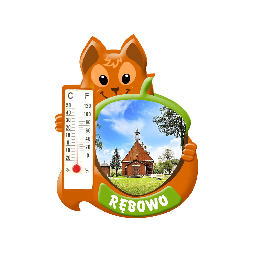 Polyresinowy magnes wiewiórka Rębowo