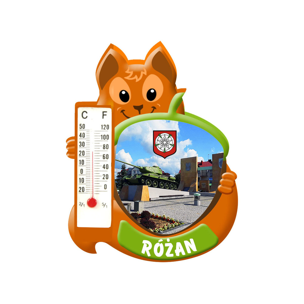 Polyresinowy magnes wiewiórka Różan
