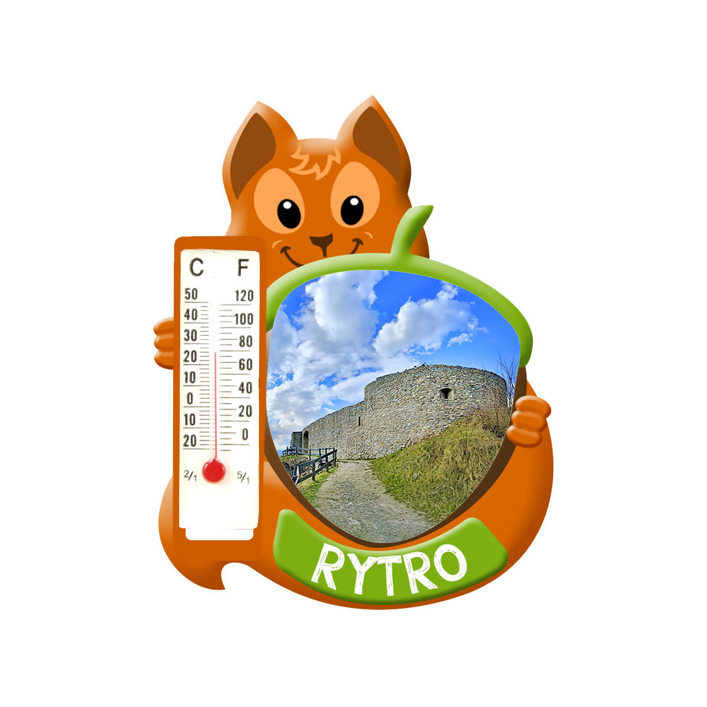 Polyresinowy magnes wiewiórka Rytro