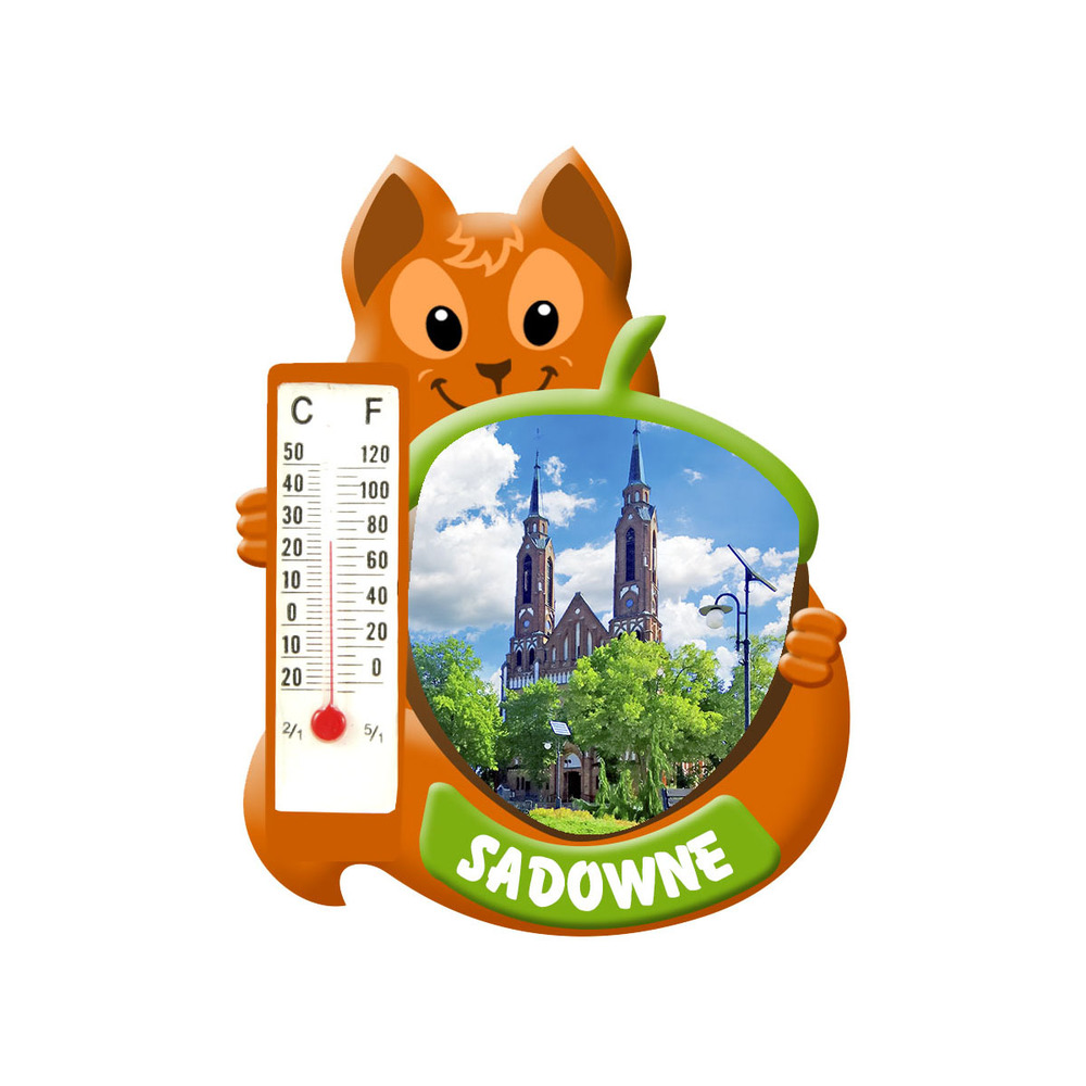 Polyresinowy magnes wiewiórka Sadowne
