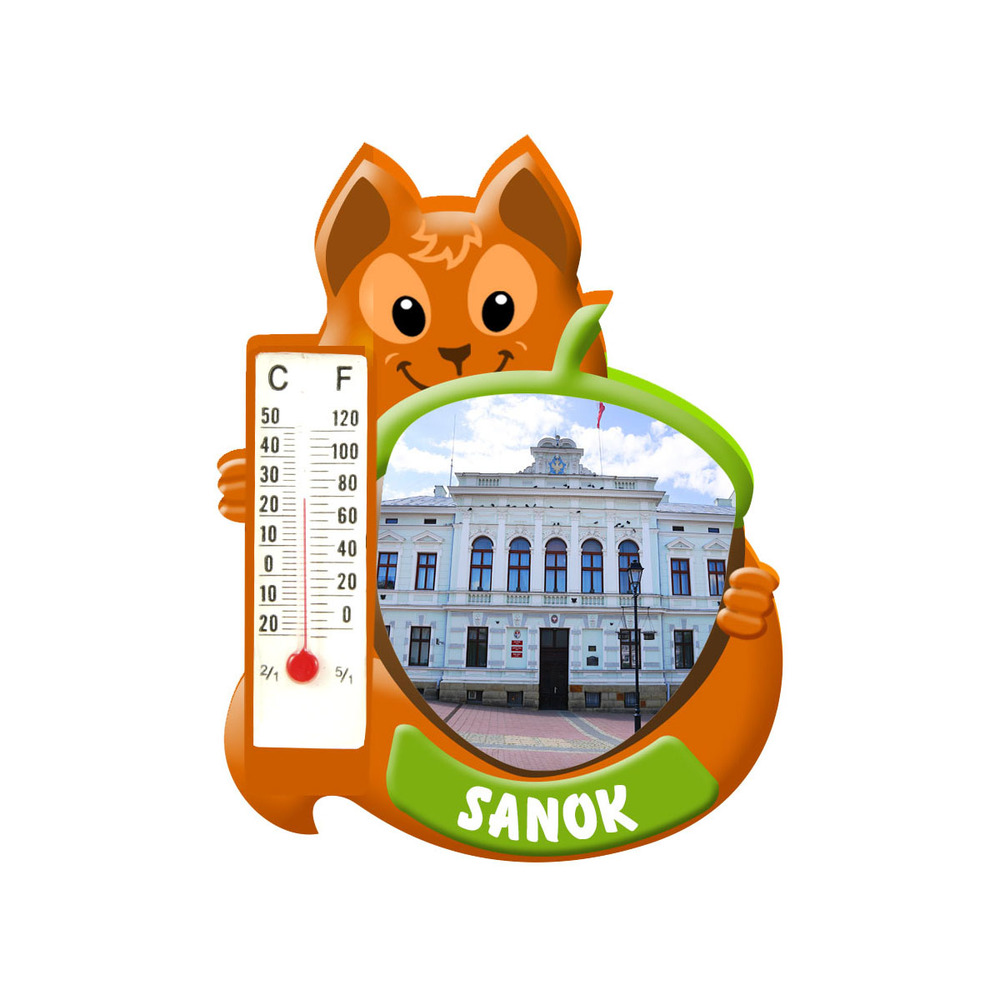 Polyresinowy magnes wiewiórka Sanok
