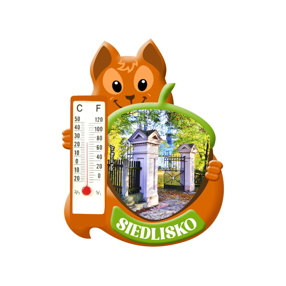 Polyresinowy magnes wiewiórka Siedlisko