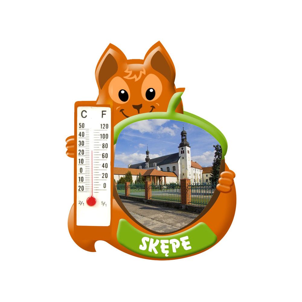 Polyresinowy magnes wiewiórka Skępe