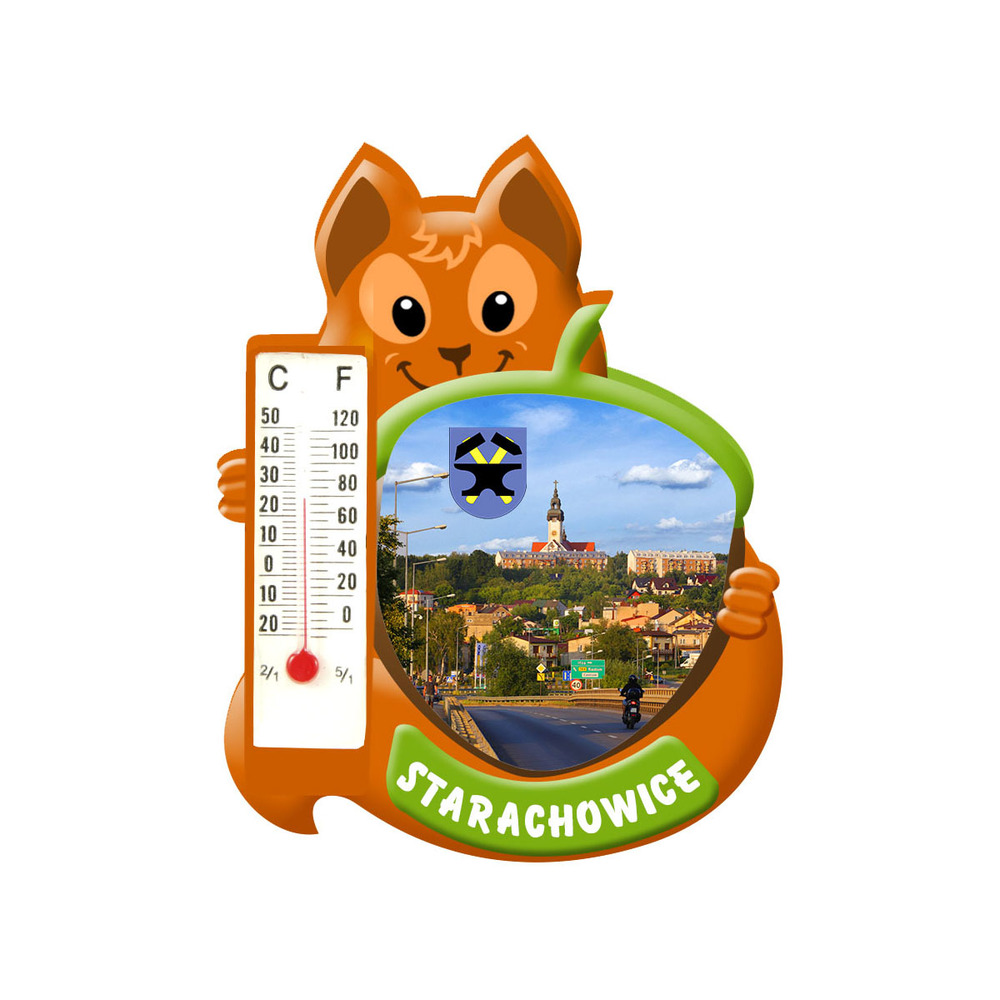 Polyresinowy magnes wiewiórka Starachowice