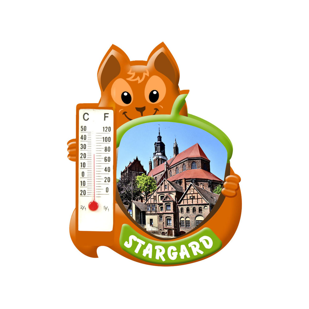 Polyresinowy magnes wiewiórka Stargard