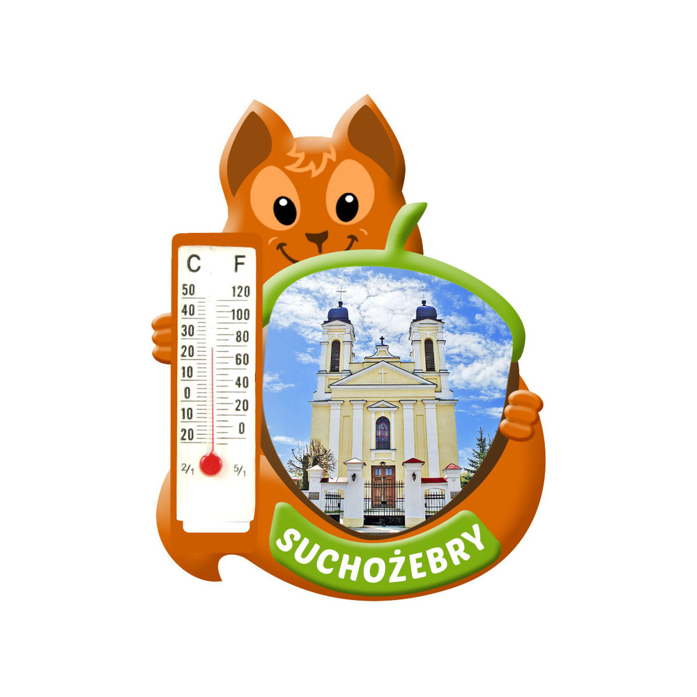 Polyresinowy magnes wiewiórka Suchożebry
