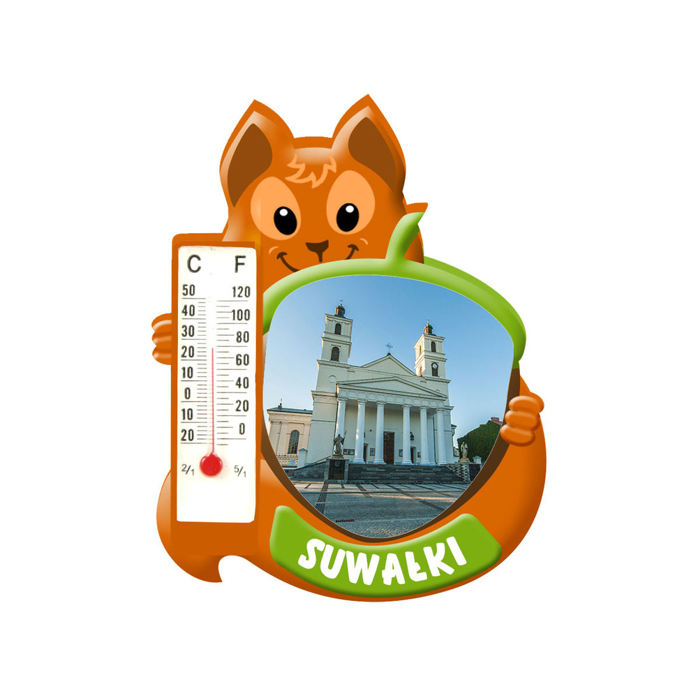 Polyresinowy magnes wiewiórka Suwałki
