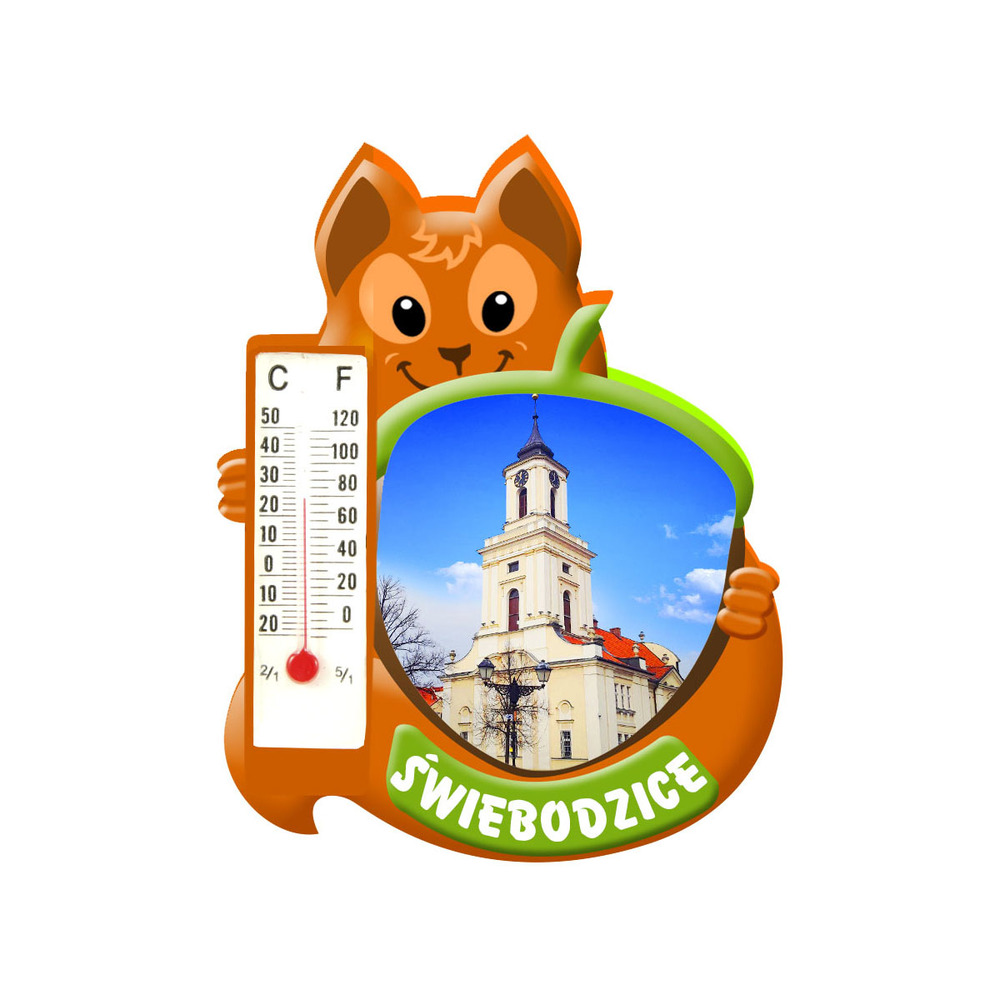 Polyresinowy magnes wiewiórka Świebodzice