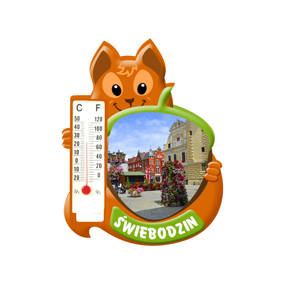 Polyresinowy magnes wiewiórka Świebodzin